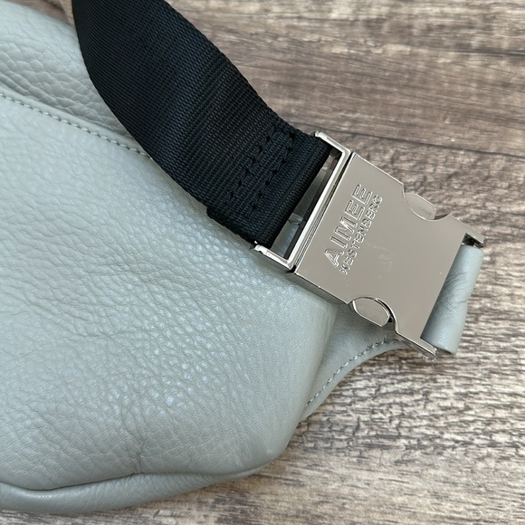 Aimee Kestenberg Bum Bag Fanny Pack Leather Gray - Picture 5 of 9